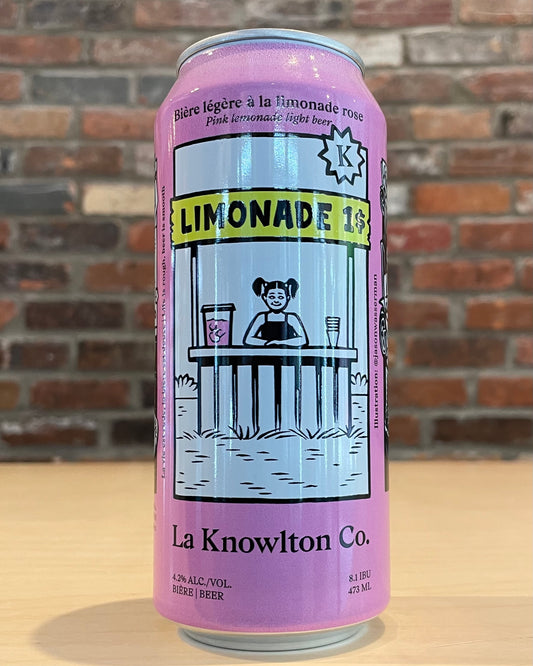 La Knowlton Co. Bière Légère à la limonade rose - Beau Dégât