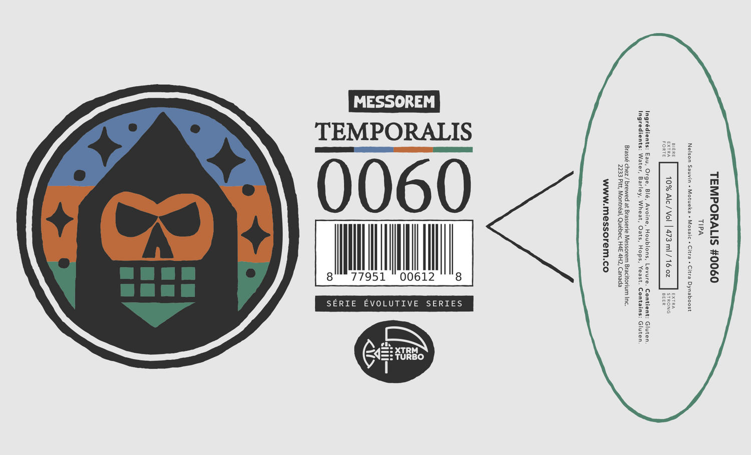 Canette Temporalis #0060, Triple IPA, Messorem Bracitorium, 473 ml