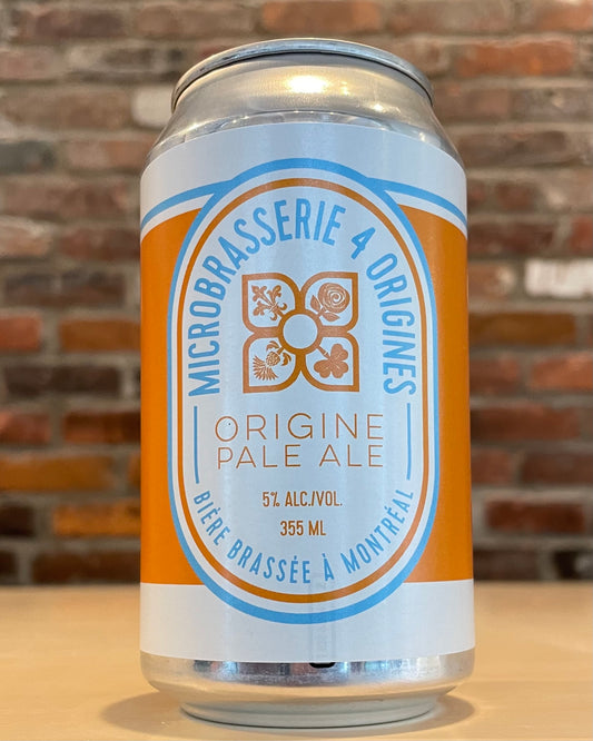 4 Origines. Origine Pale Ale 355ml - Beau Dégât