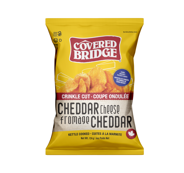 Chips Fromage Cheddar Coupe Ondulée — Covered Bridge