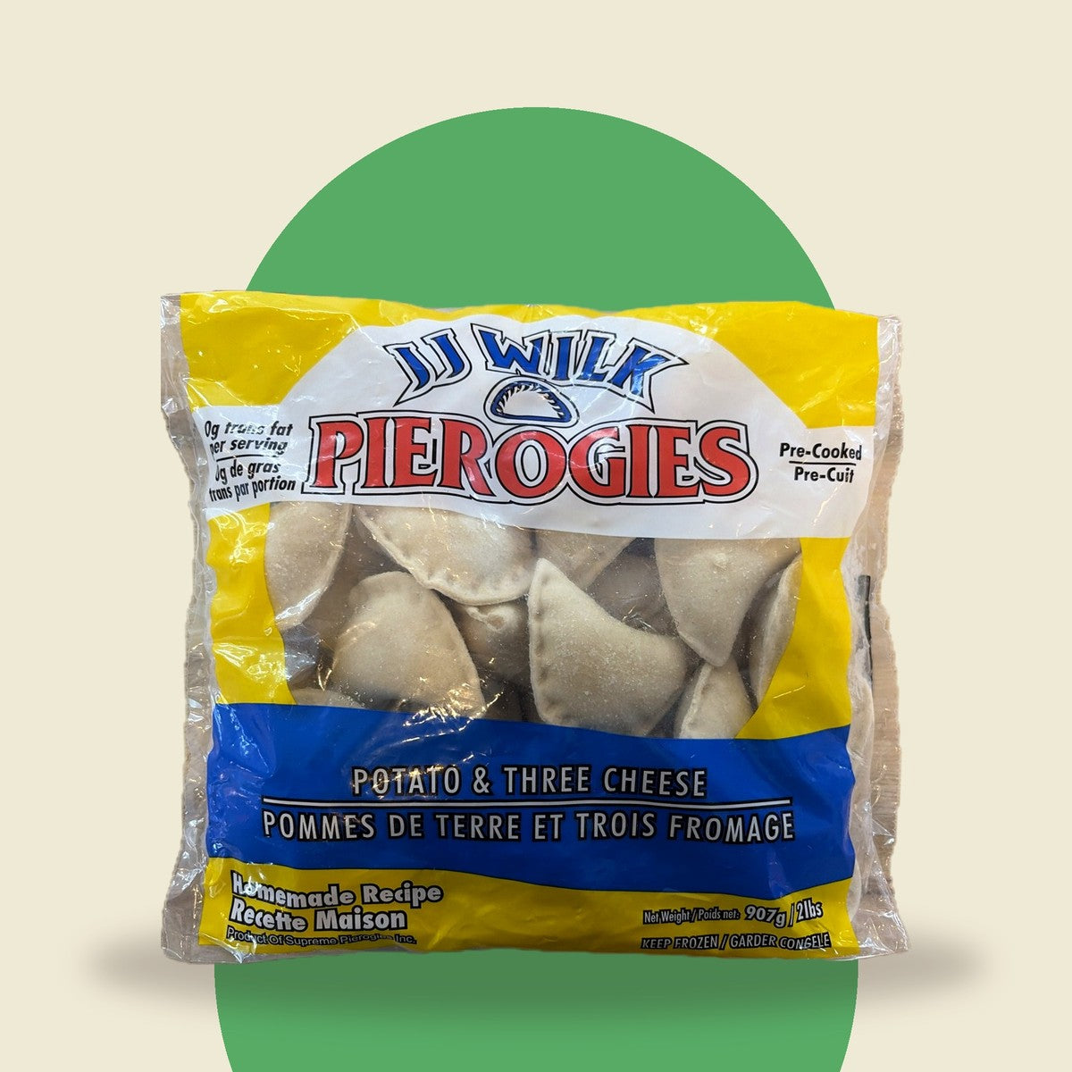 Pierogies pommes de terre et trois fromages 907 g