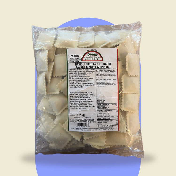 Raviolis ricotta et épinards 1,2 kg