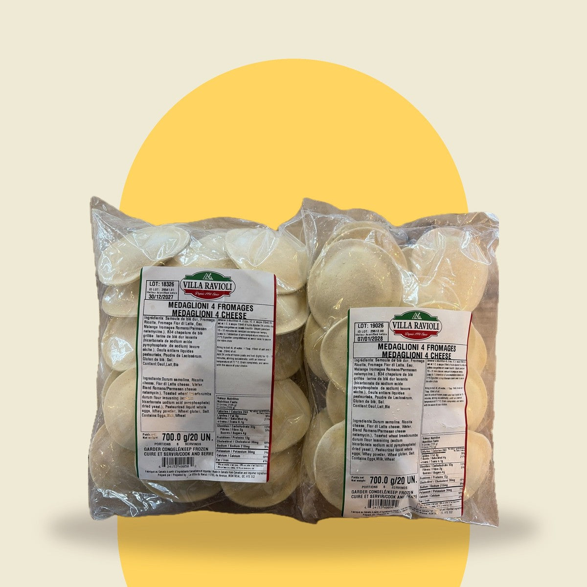 Medaglioni quatre fromages 700 g