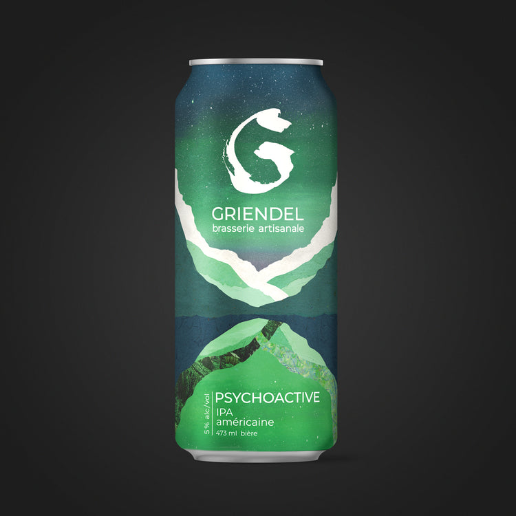 Canette de Psychoactive, IPA américaine de Griendel