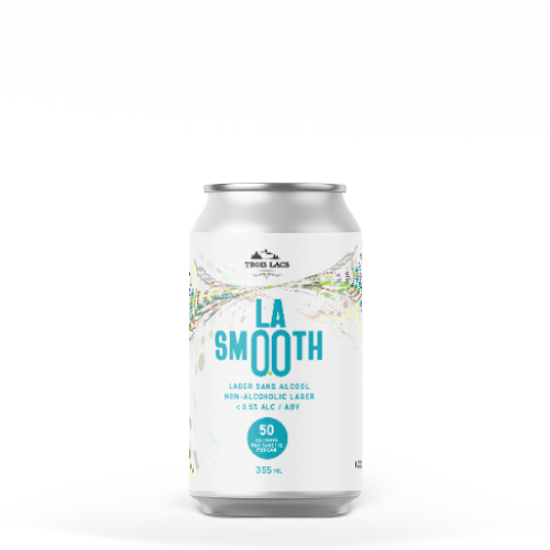 Canette de La Smooth, lager sans alcool de Trois Lacs