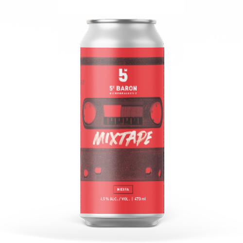 Canette de Mixtape Rouge, NEIPA de 5e Baron