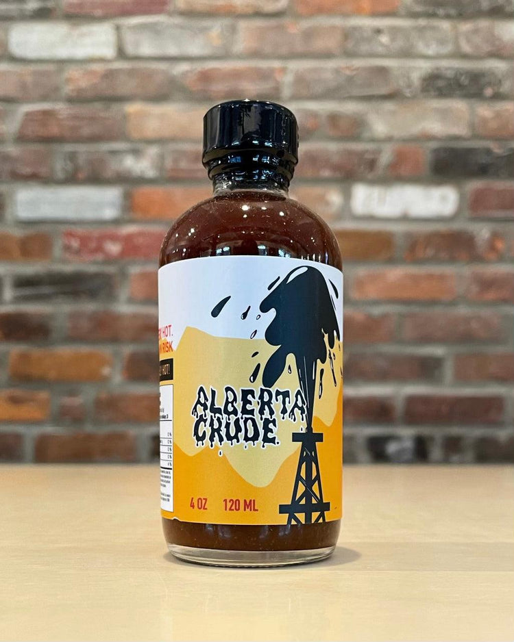 Alberta Crude Hot Sauce 120 ml - Sauce Piquante - Hatari Bros. - Beau Dégât Bièrerie de Quartier