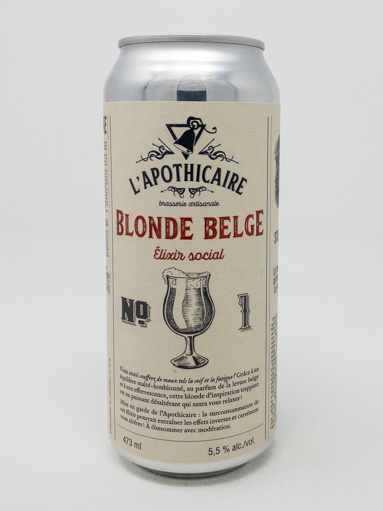 Blonde belge #1 - Soif - Brasserie L'Apothicaire - Beau Dégât Bièrerie de Quartier