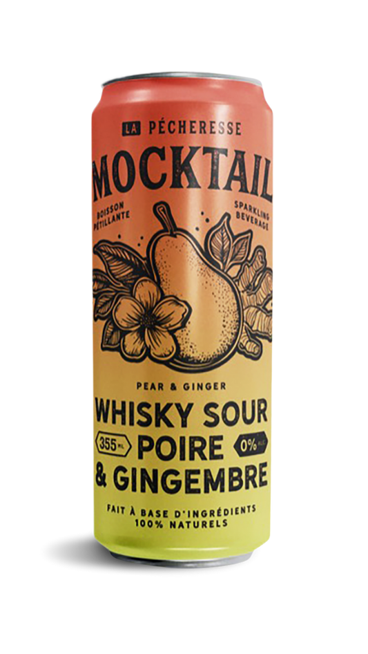 Whisky Sour Poire Gingembre 0% — Péché Breuvages