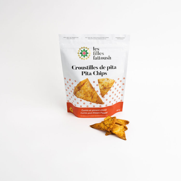 Croustilles de pita cumin et piment d'Alep 150 g — Les filles fattoush