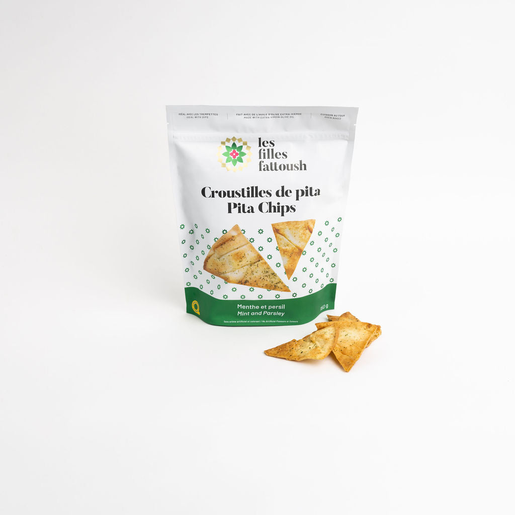 Croustilles de pita menthe et persil 150 g — Les filles fattoush