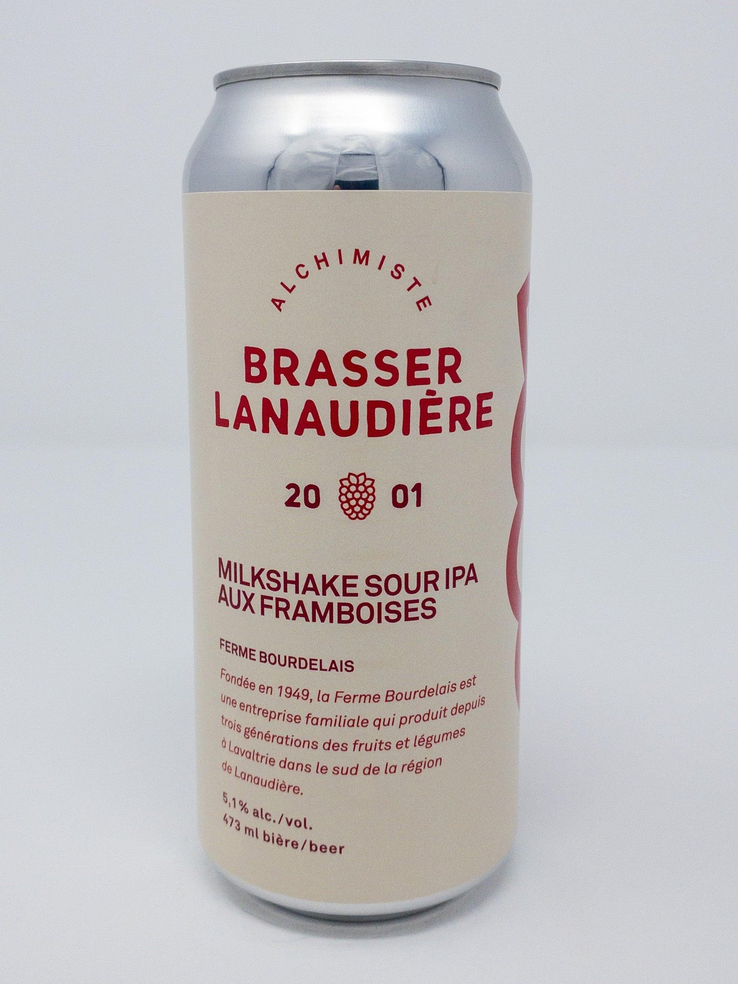 Milkshake Sour IPA Aux Framboises - Complexe - Brasseur Lanaudière - Beau Dégât Bièrerie de Quartier