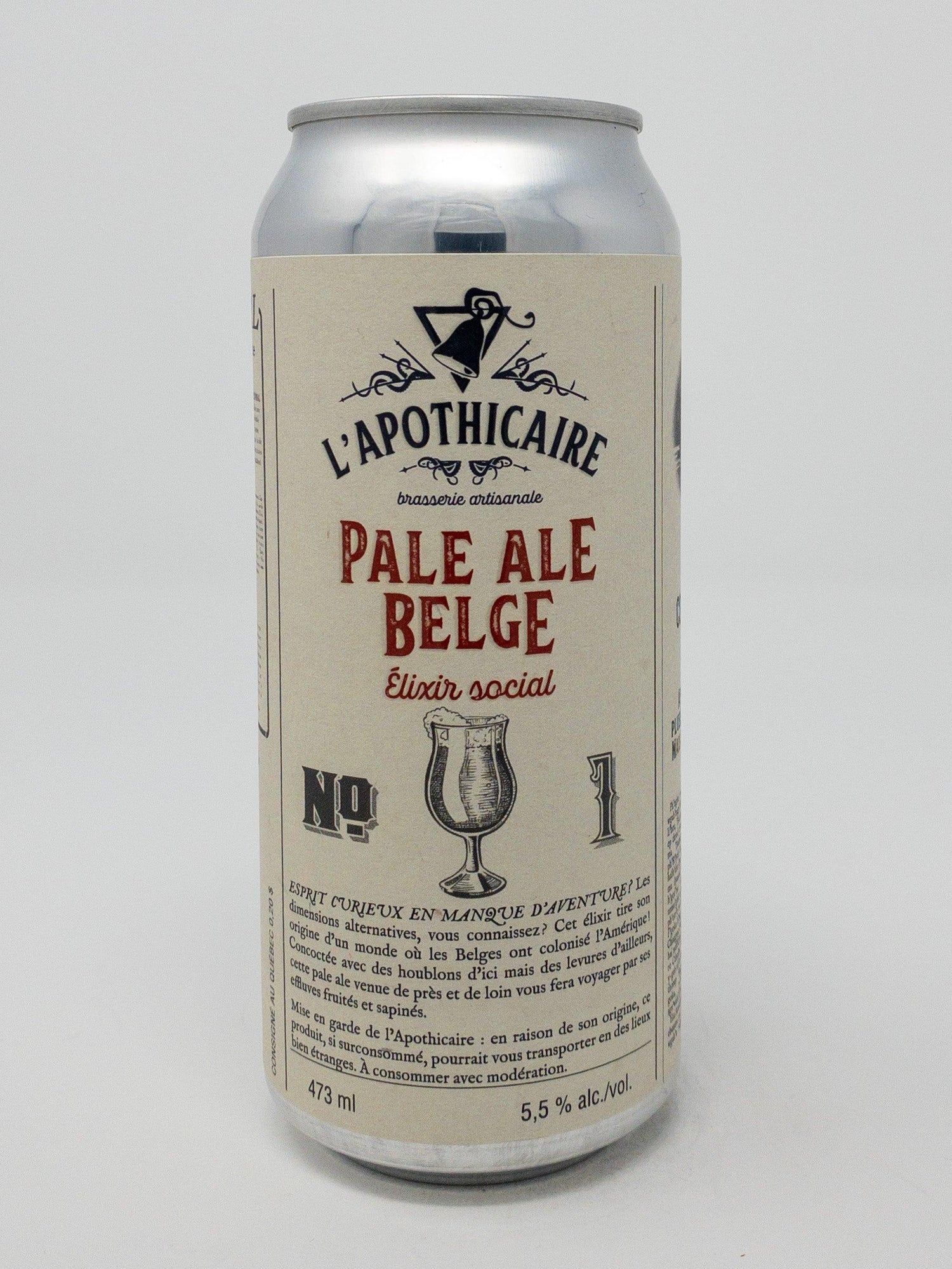 Pale Ale belge #1 - Soif - Brasserie L'Apothicaire - Beau Dégât Bièrerie de Quartier