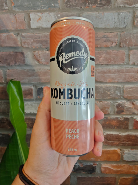 Kombucha bio pêche