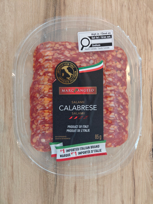 Salami calabrese tranché