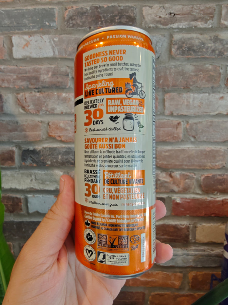 Kombucha bio passion et mangue