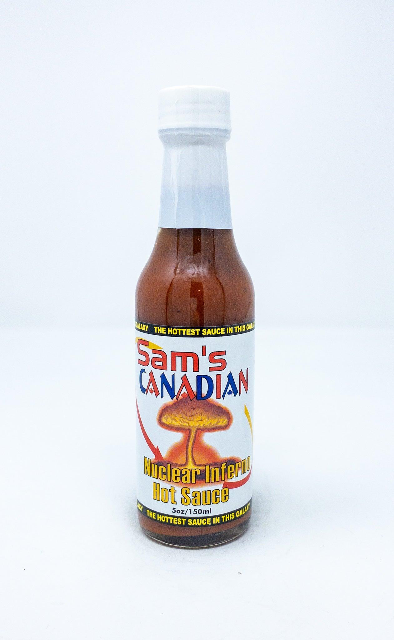 Sam's Canadian Nuclear Inferno Hot Sauce - Sauce Piquante - Hatari Bros. - Beau Dégât Bièrerie de Quartier
