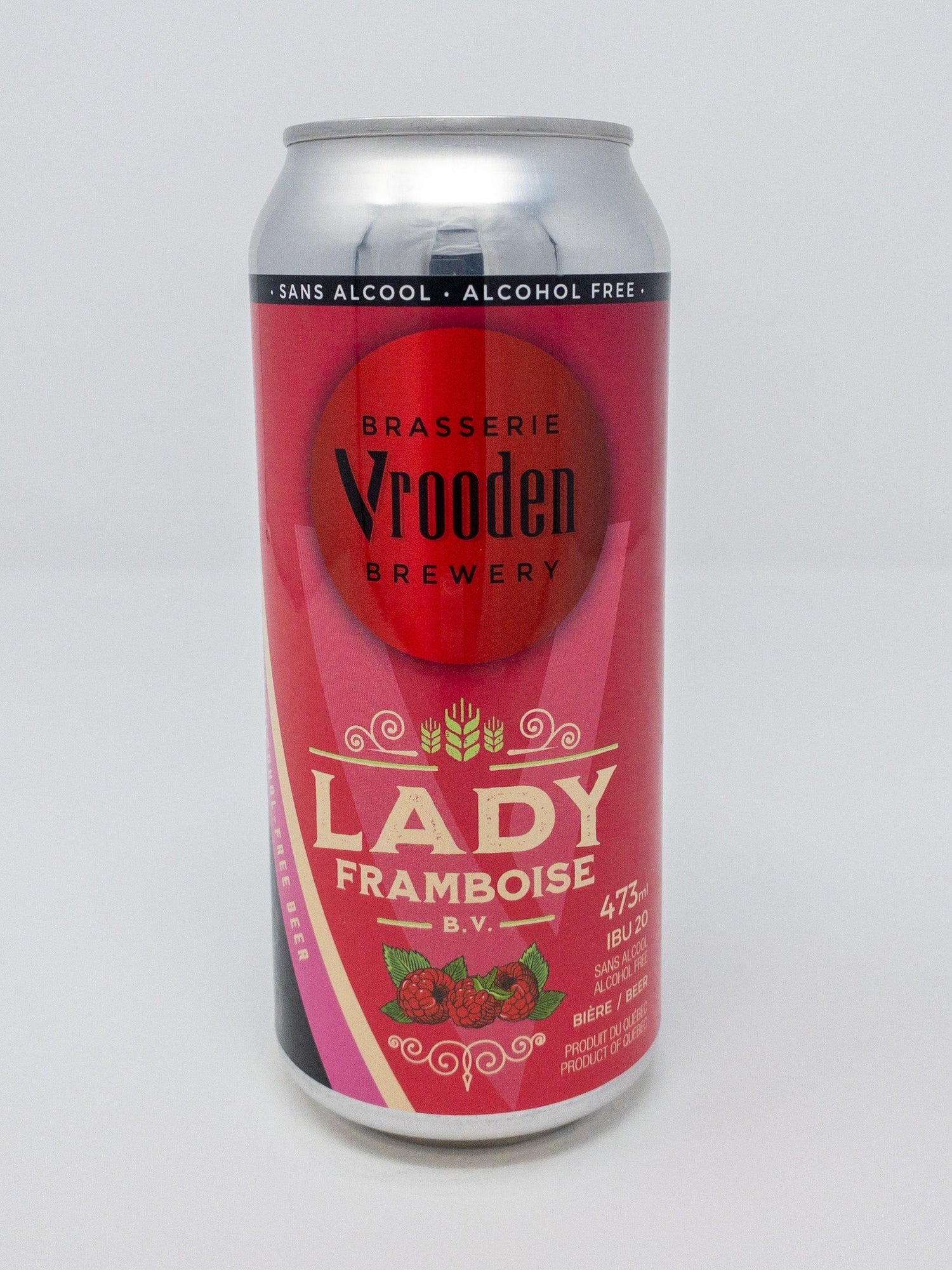 SANS ALCOOL Lady Framboise - Sans Alcool - Brasserie Vrooden - Beau Dégât Bièrerie de Quartier