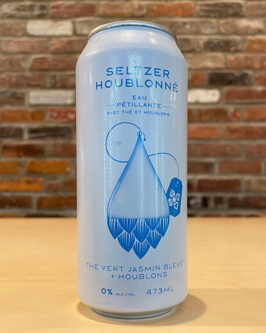 Seltzer Houblonnée: THÉ VERT JASMIN, BLEUET & CRYO EKUANOT - Seltzer - 4 Origines - Beau Dégât Bièrerie de Quartier