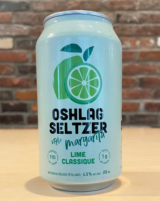Seltzer Margarita Lime Classique - Seltzer - OSHLAG - Beau Dégât Bièrerie de Quartier