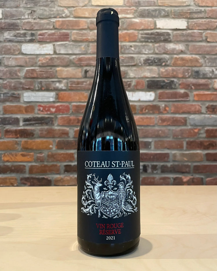 Vin Rouge Réserve 2021 (Coteau St-Paul) - Rouge - Vignoble et Cidrerie Coteau St-Paul - Beau Dégât Bièrerie de Quartier